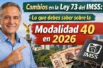 Cambios en la Ley 73 del IMSS: lo que debes saber sobre la Modalidad 40 en 2026