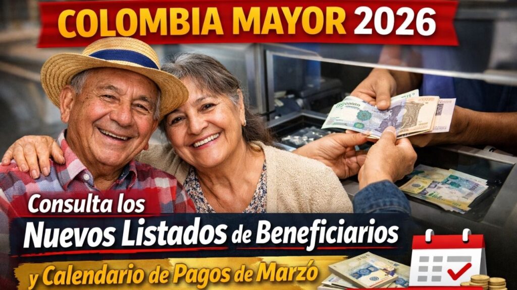 Colombia Mayor 2026: Consulta los Nuevos Listados de Beneficiarios y Calendario de Pagos de Marzo